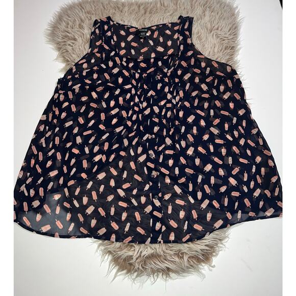 Torrid women’s sheer popsicle tank top front buttons - Picture 1 of 8